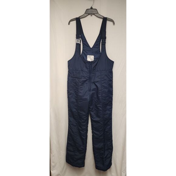 Beaver Creek Bib Overall Pants Mens Medium Navy Blue Nylon Snow Ski Coveralls - Picture 5 of 5